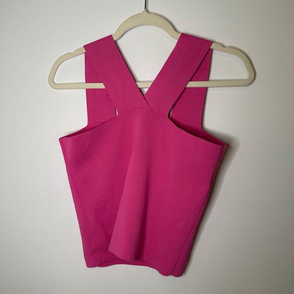 House of Harlow 1960 pink sleeveless crop tank top size M - Picture 12 of 13